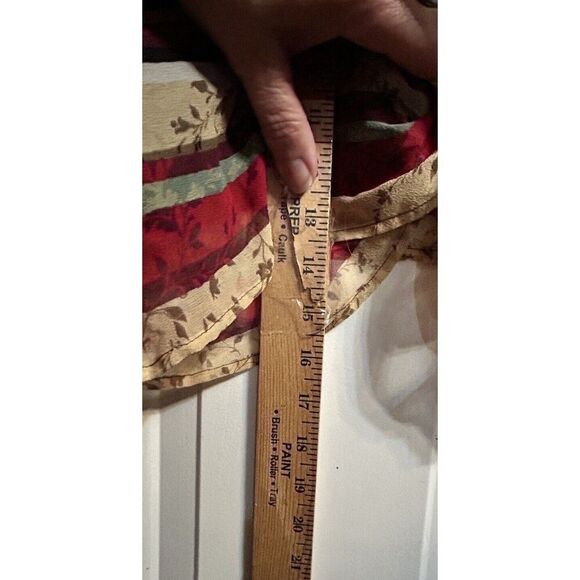 Signature by Robbie Bee Silk Dress Women Sz14 Empire Waist Cottage Core Babydoll - Picture 13 of 16